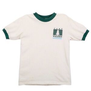 Parent Trap Costume - Camp Walden Tee, White and Green T-Shirt, size Small